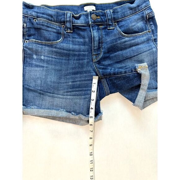 J. Crew Jean Shorts Cut-Offs Stretch Denim Shorts Blue - Size 27 - Picture 5 of 7